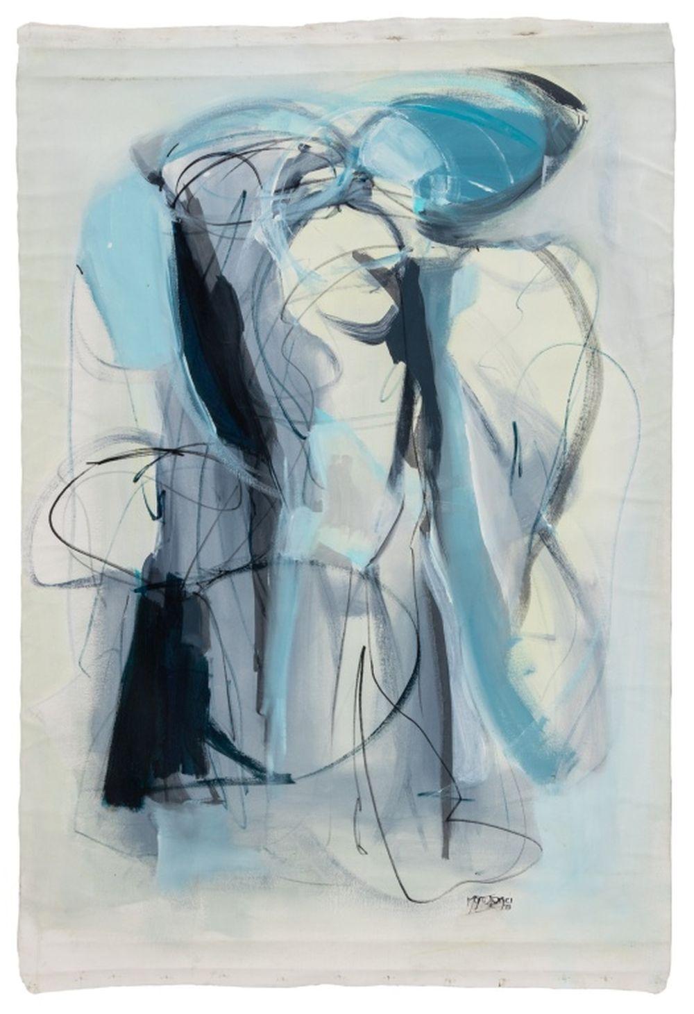 Gabriela Tolomei Abstract Painting - "El Mago" [The Wizard]