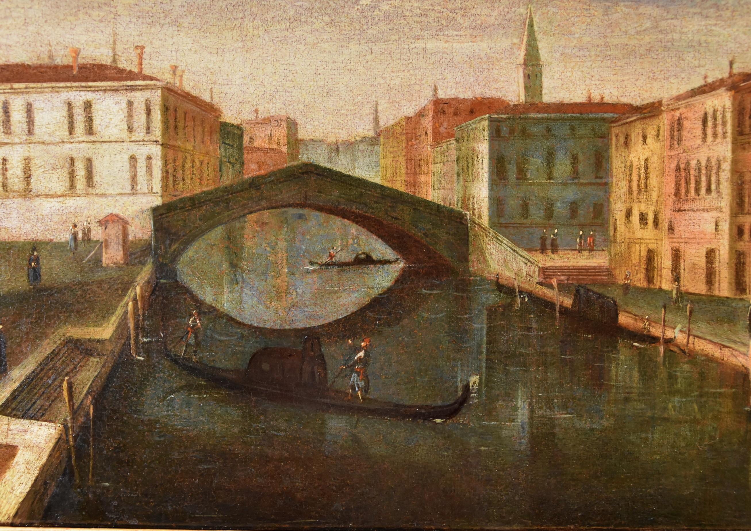 Venezia See Landscape Bella 18° secolo dipinto Olio su tela Vecchio maestro Italia in vendita 7