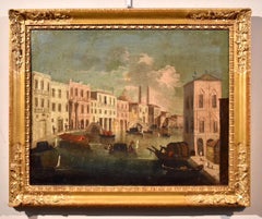 Bella Venice Paint Oil on canvas Old master Italian 18th entury See Water Art