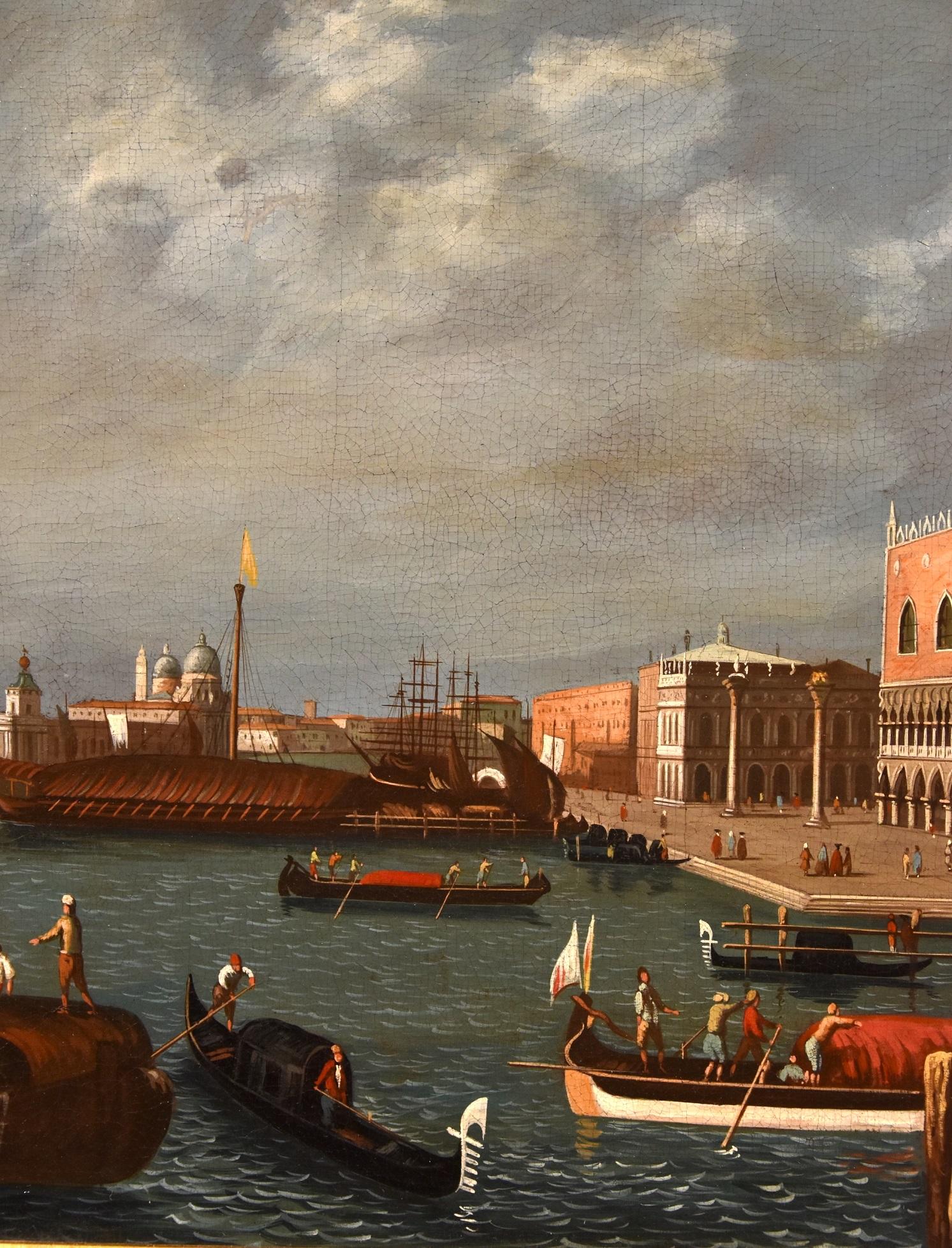 Gabriele Bella (Venice 1730 - Venice 1799)
attributable / follower
View of Venice from the San Marco Basin with the Doge's Palace

oil on canvas - 52 x 67 cm., With frame 70 x 85 cm.

Provenance: Hampel Munich 4.12.2020

Magnificent view of Venice