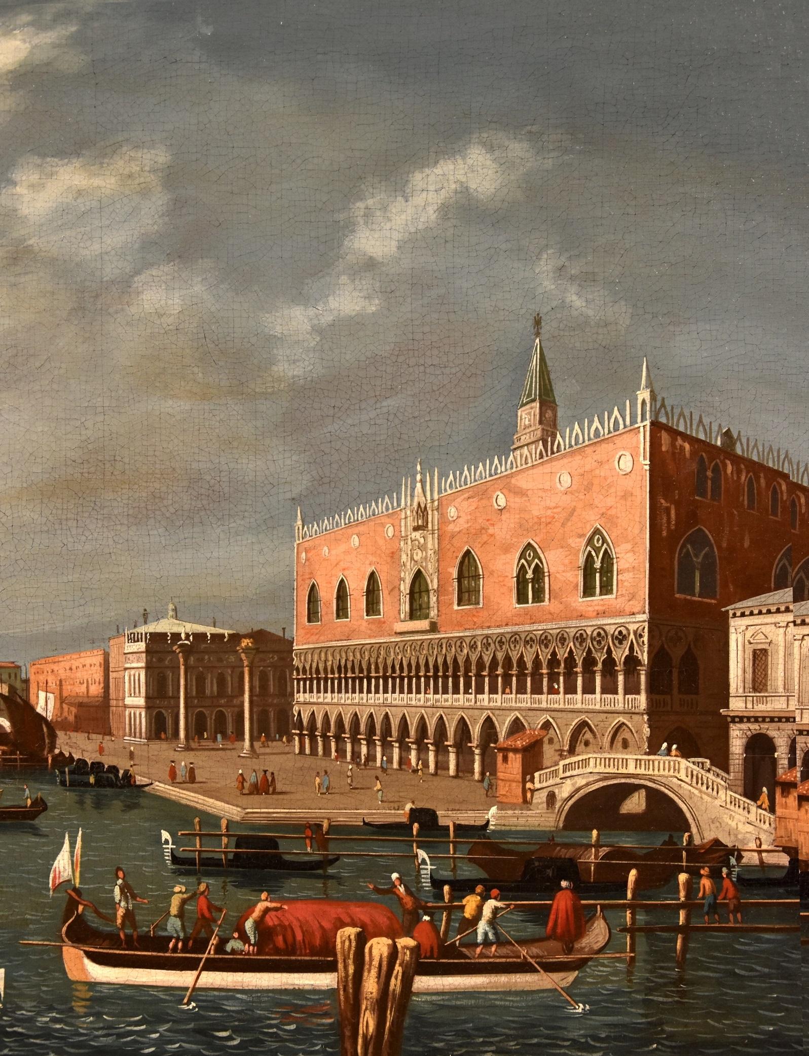 View Venice Bella Paint Oil on canvas Old master 18/19th Century Landscape For Sale 1
