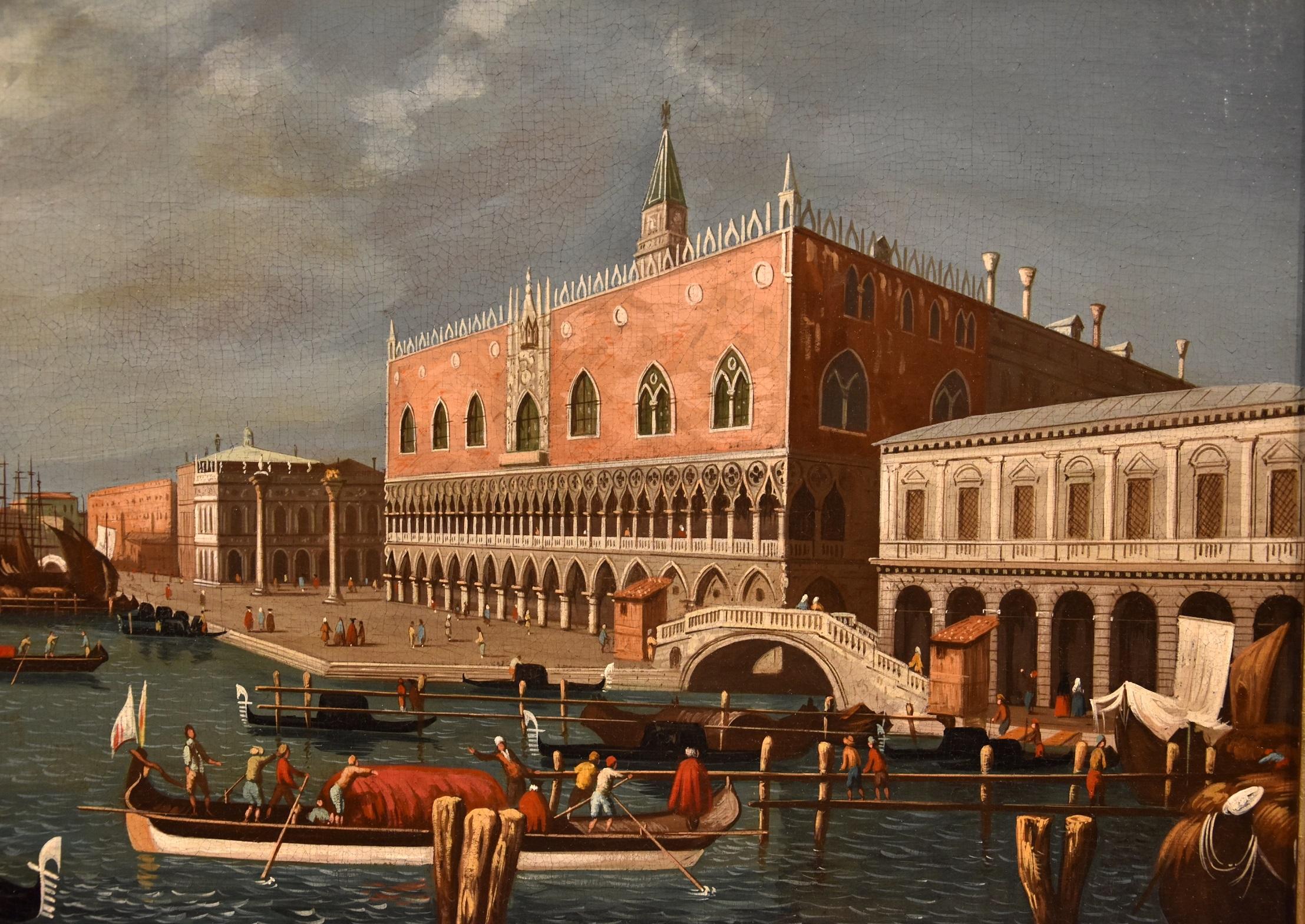 View Venice Bella Paint Oil on canvas Old master 18/19th Century Landscape For Sale 3