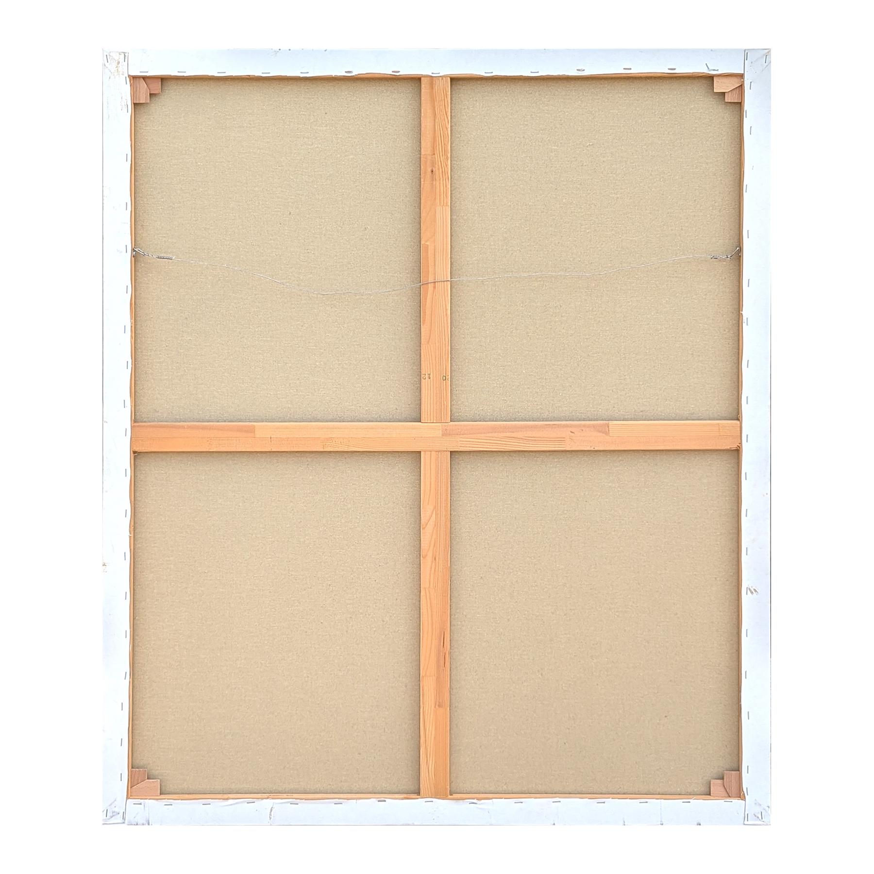 Modernes, weiches, blau-orange-pastellfarbenes, pastellfarbenes, figuratives weibliches Aktgemälde „Freedom“ im Angebot 9