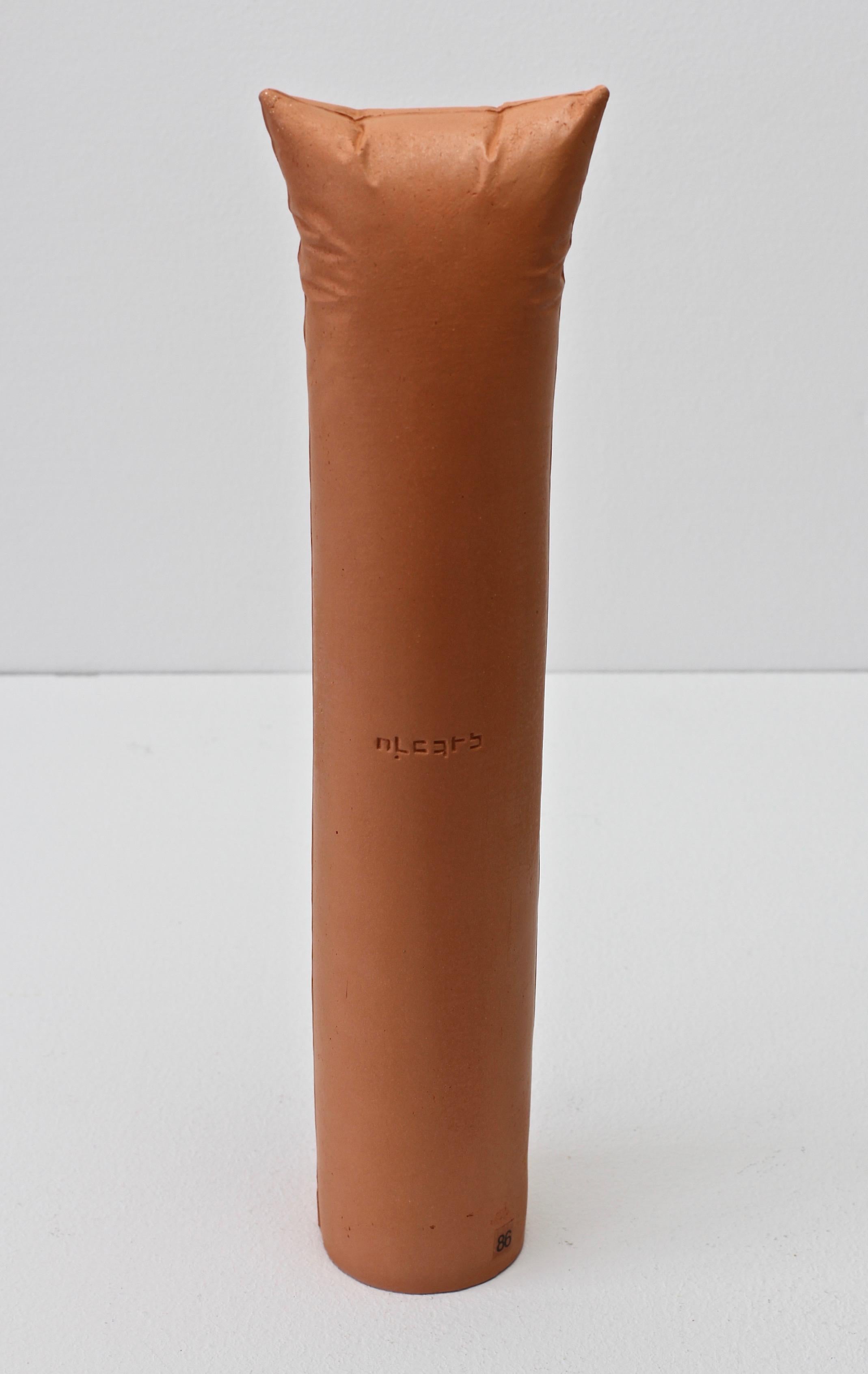 Gabriele Puetz Pillow Pillar 'Nichts' Vintage German Art Pottery Sculpture # 5/7 For Sale 2