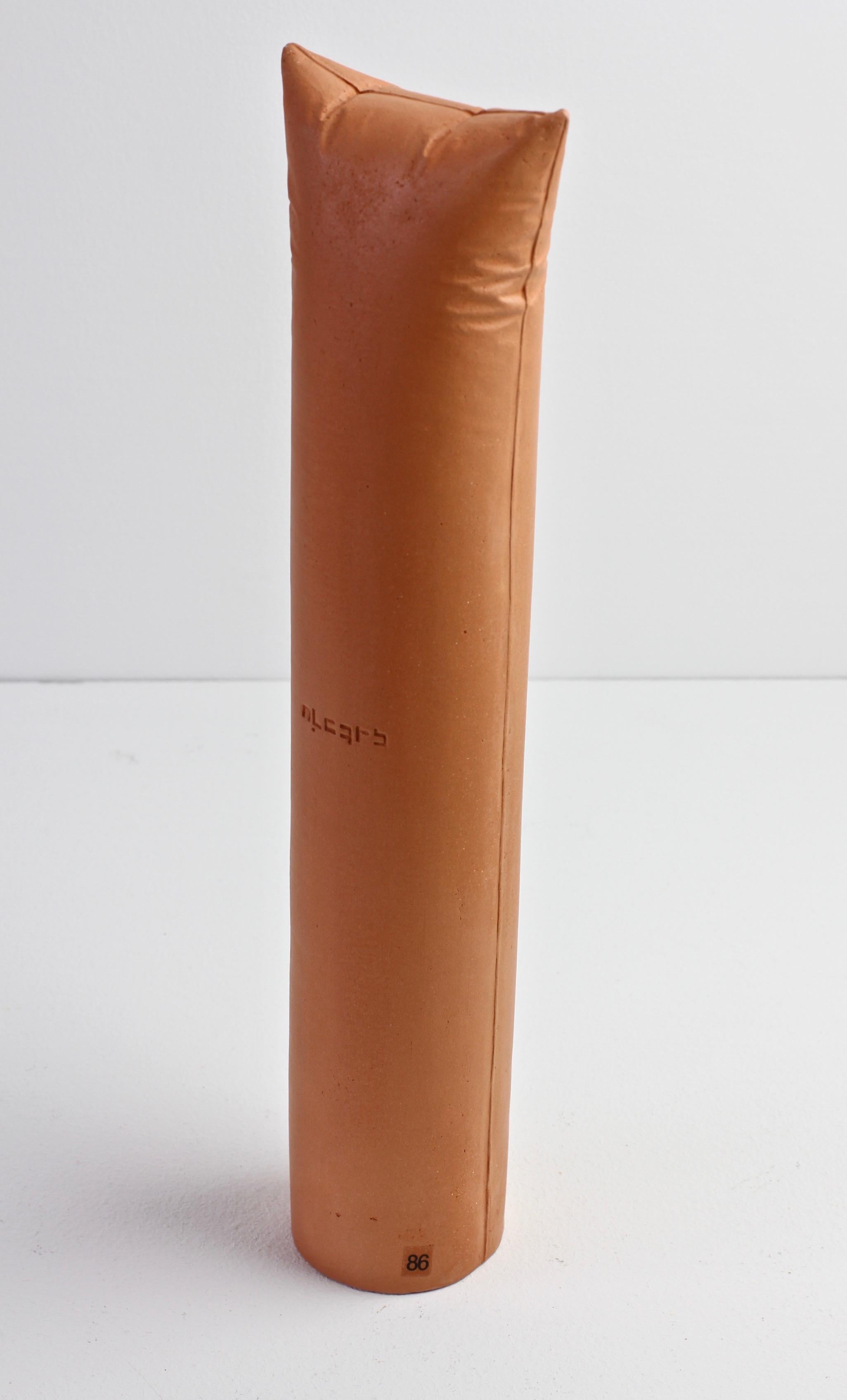 Gabriele Puetz Pillow Pillar 'Nichts' Vintage German Art Pottery Sculpture # 5/7 For Sale 3