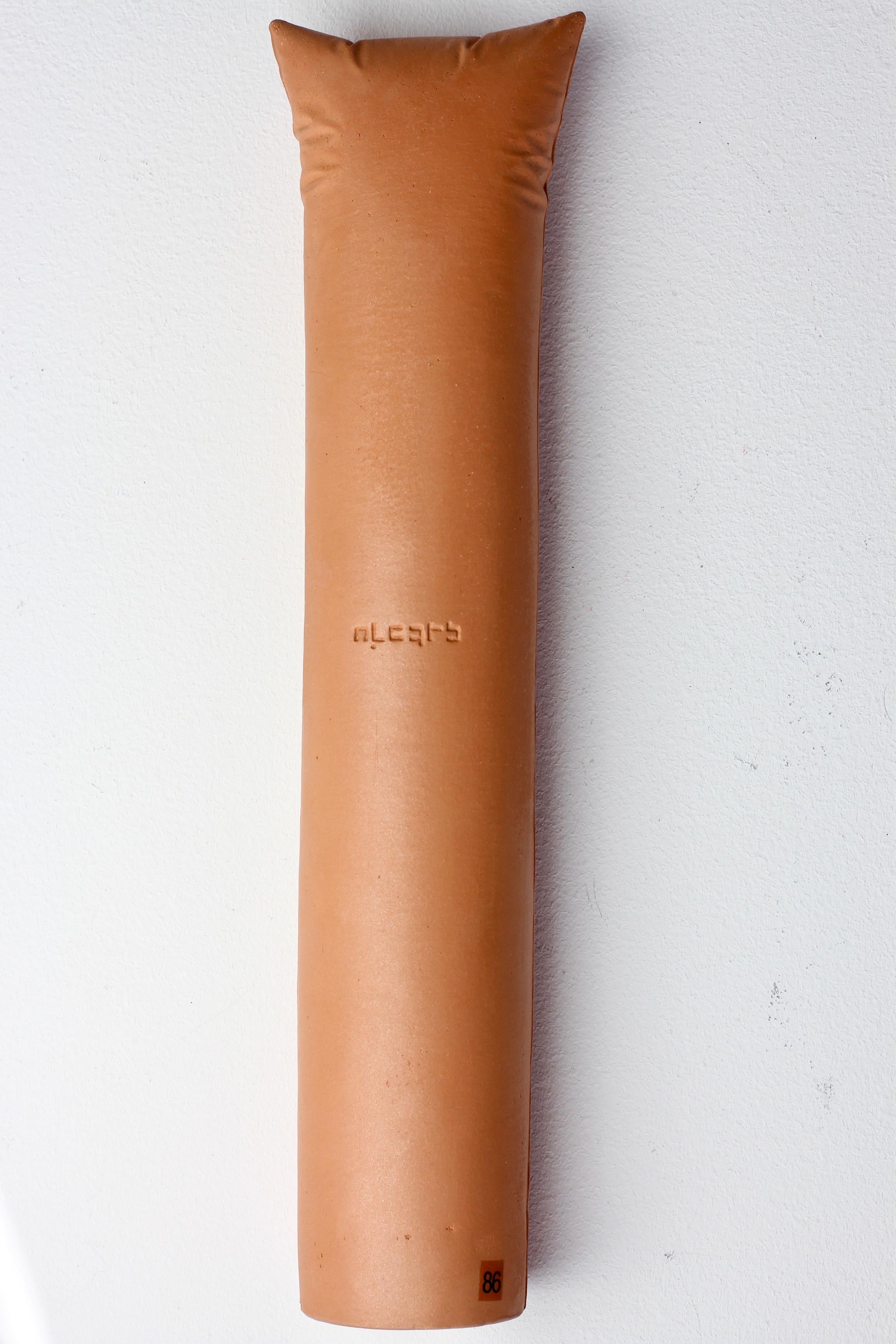 Gabriele Puetz Pillow Pillar 'Nichts' Vintage German Art Pottery Sculpture # 5/7 For Sale 4
