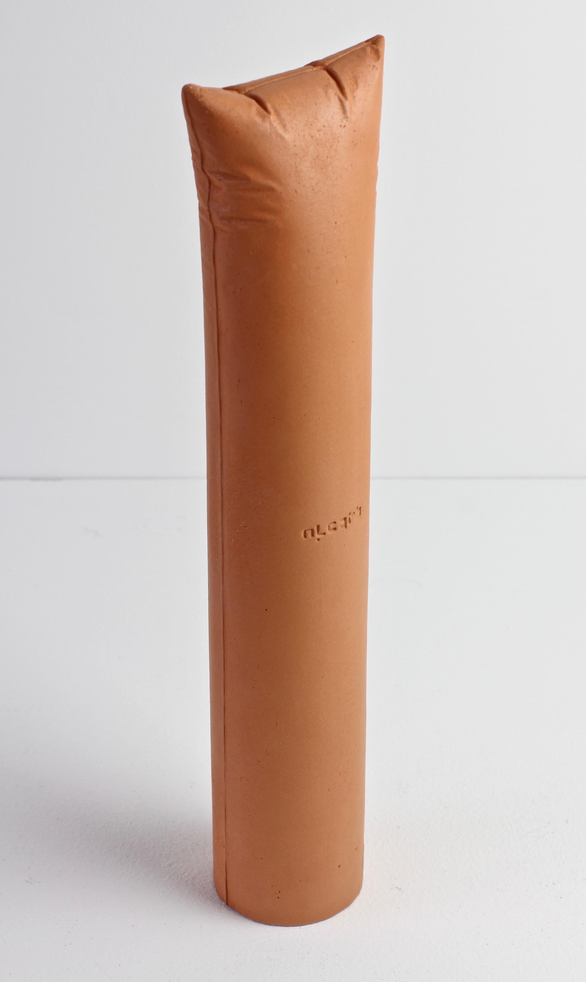 Gabriele Puetz Pillow Pillar 'Nichts' Vintage German Art Pottery Sculpture # 5/7 For Sale 1