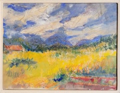 Cuadro Paisaje, Enmarcado, Antiguo, 42,5x50 cm, Buen estado