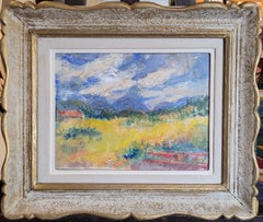 Cuadro Paisaje, Enmarcado, Antiguo, 42,5x50 cm, Buen estado