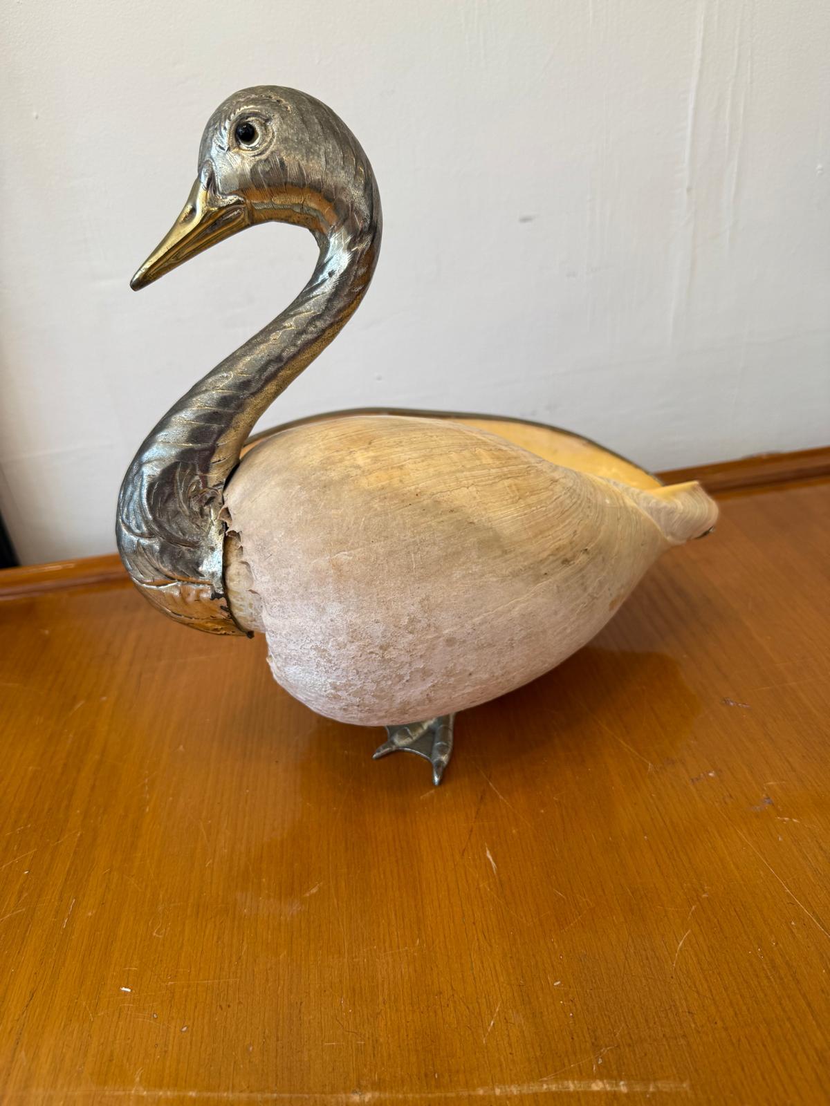 italien Gabriella Binazzi, bol à bibelots en forme de Swan, c.I.C. en vente