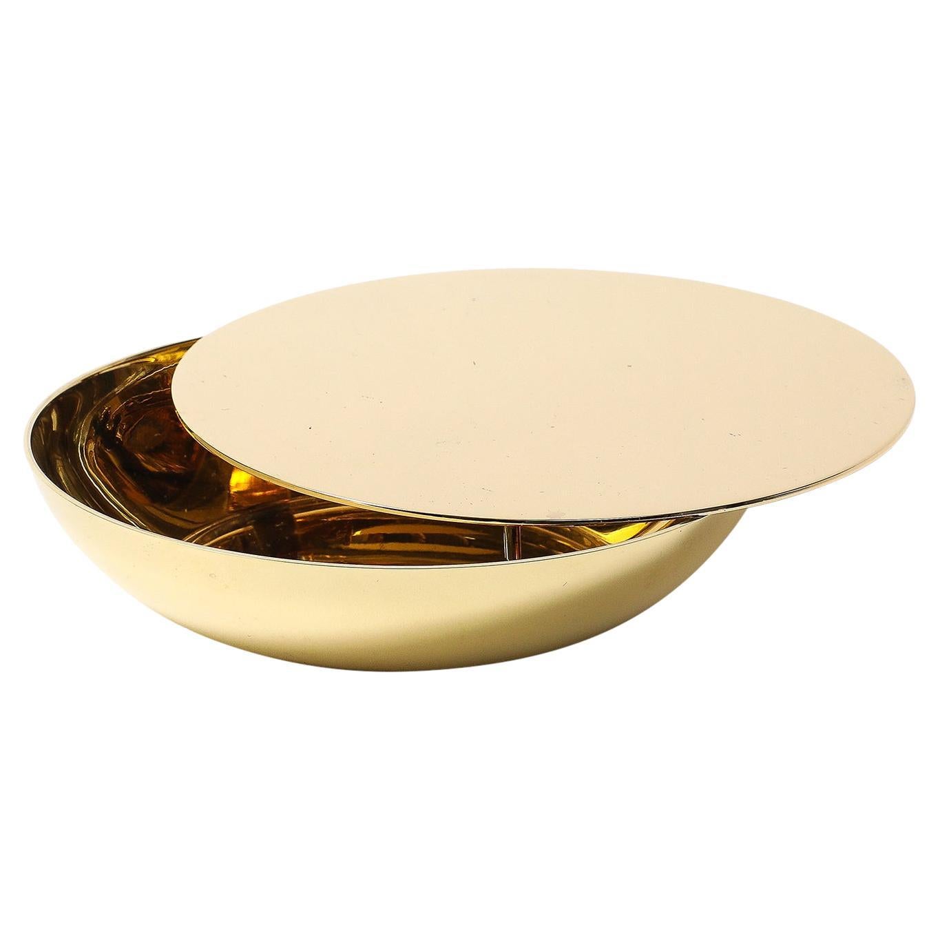 Gabriella Crespi "Antivento" Ashtray, Brass, Signed en venta