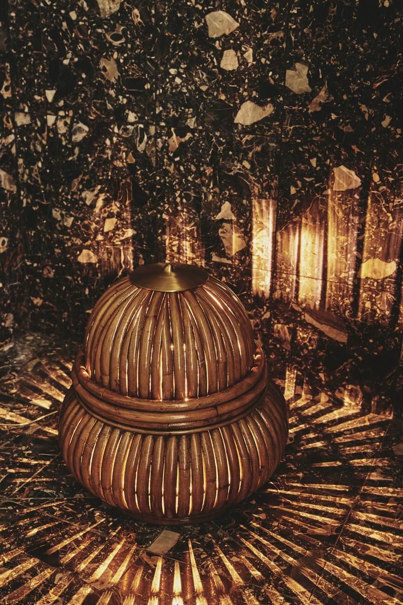 Brass Gabriella Crespi Bohemian 72 Floor Lamp for GUBI For Sale