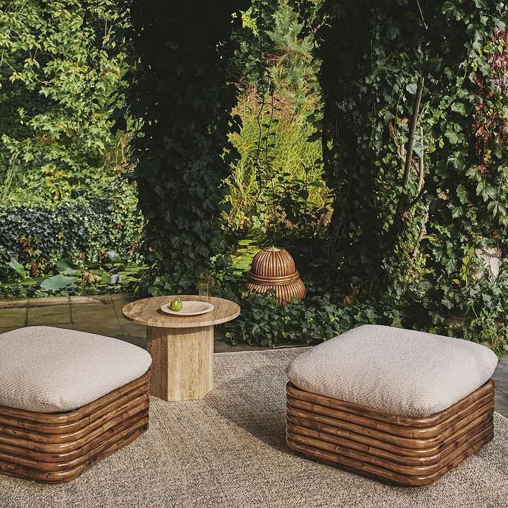 Gabriella Crespi Bohemian 72 Ottomane Diagonal Bouclé Dedar 007 für GUBI (Böhmisch) im Angebot