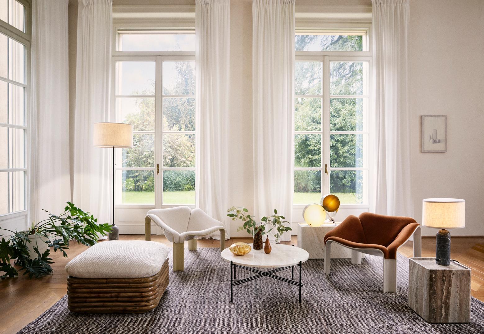 Gabriella Crespi Bohemian 72 Ottomane Diagonal Bouclé Dedar 007 für GUBI im Zustand „Neu“ im Angebot in New York, NY