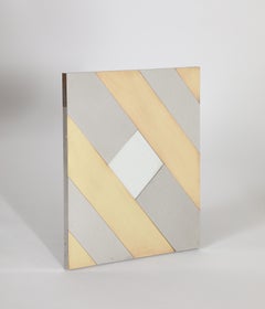 Gabriella Crespi Brass and Chrome Picture Frame, signed.