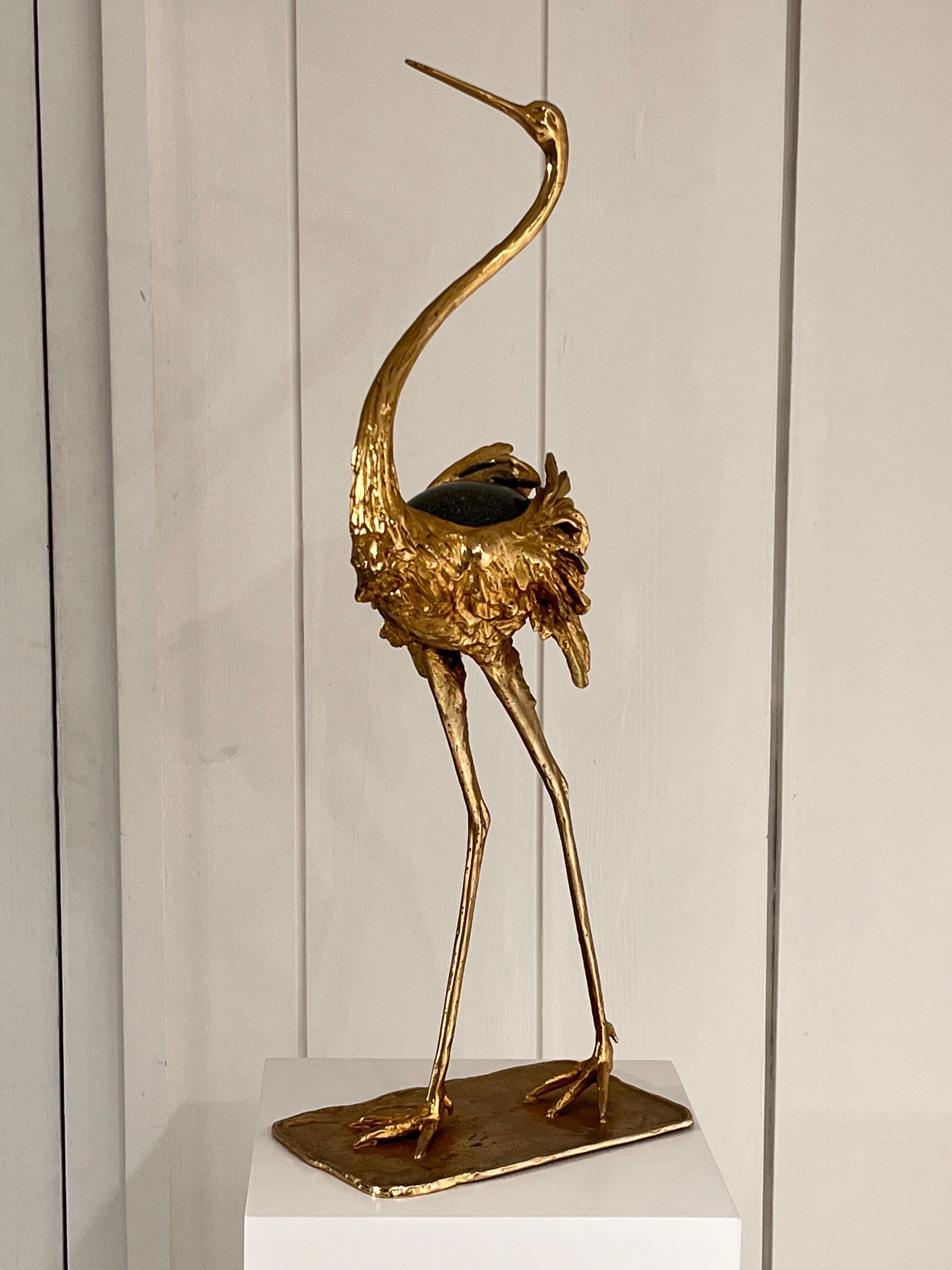 Gabriella Crespi Bronze Ostrich Sculpture  6