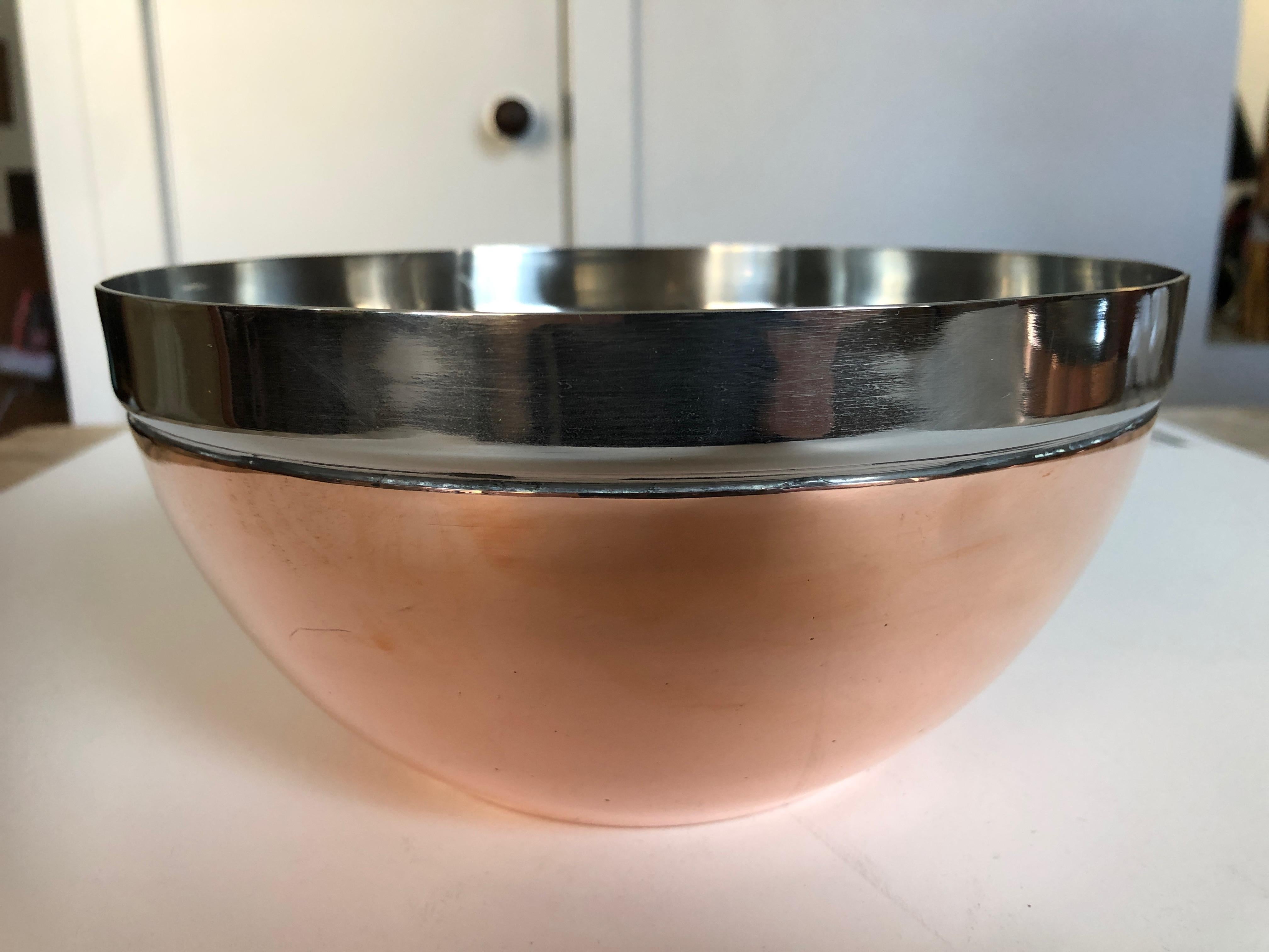 Copper Gabriella Crespi Centerpiece Bowl For Sale