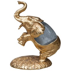 Gabriella Crespi Elephant Sculpture Signed