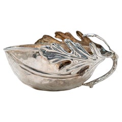 Gabriella Crespi Fine silver plated bowl - signed - 1970s