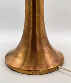 Gabriella Crespi “Fungo” Brass and Opaline Perspex Table Lamp, Italy, 1970