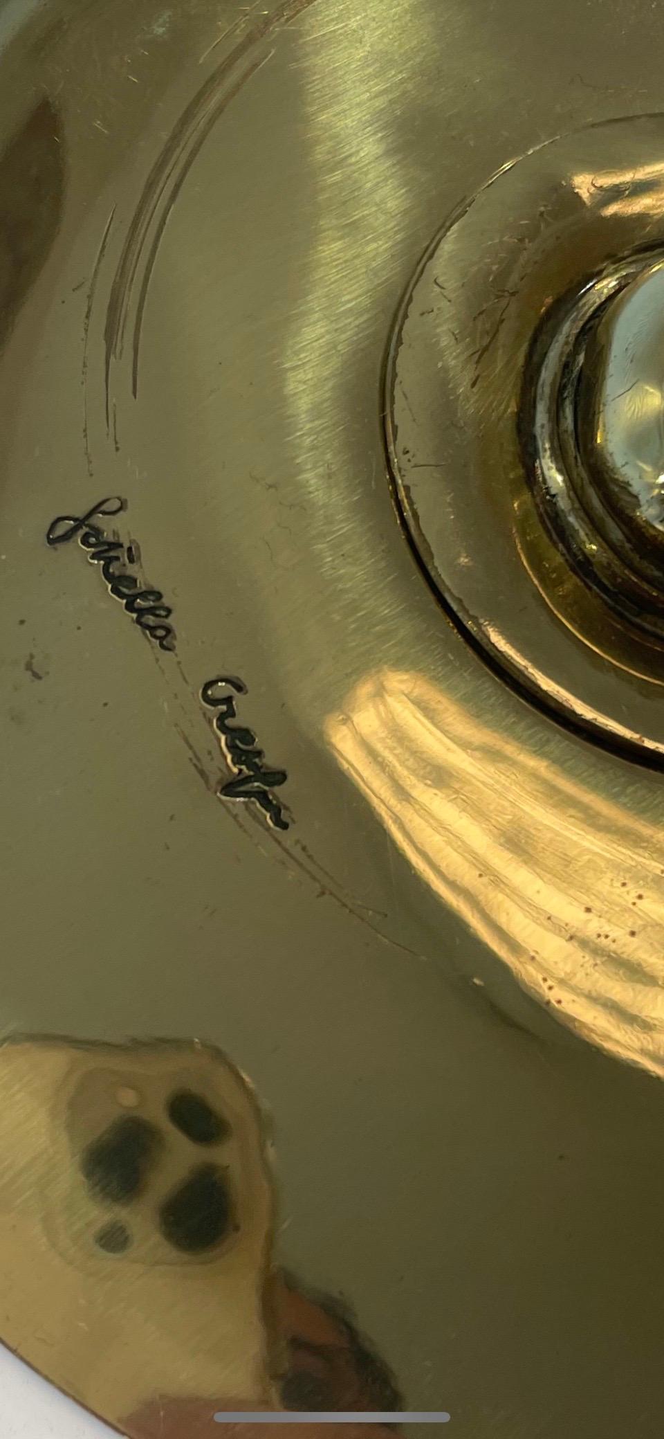 Gabriella Crespi Fungo-Tischlampen, zwei Signaturen auf Paar im Angebot 1