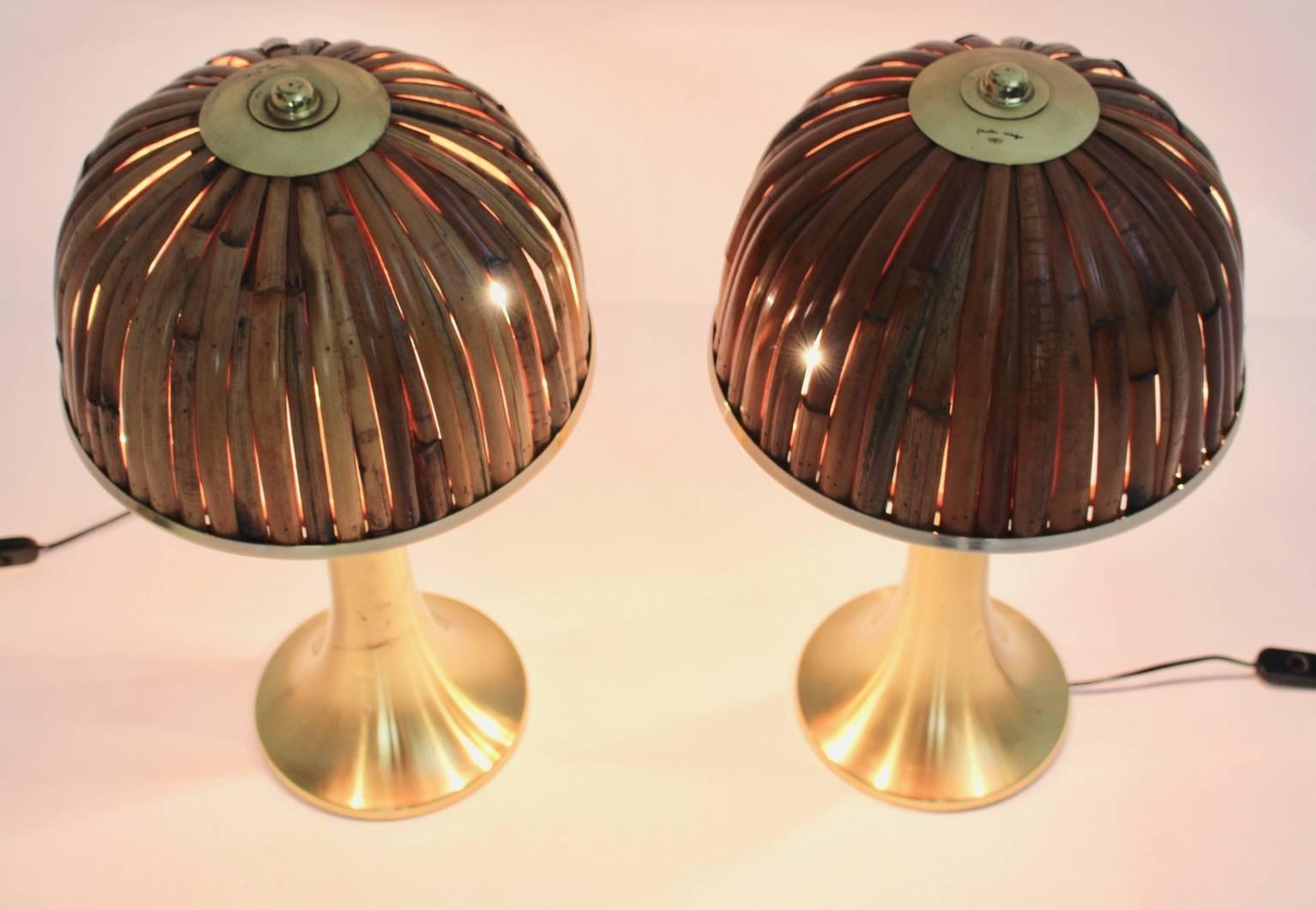 Late 20th Century Gabriella Crespi Fungo Table Lamps from the Rising Sun Series, 1973, Italy