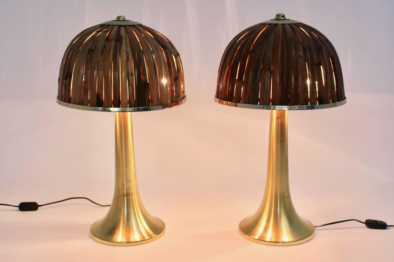 Gabriella Crespi Fungo Table Lamps from the Rising Sun Series, 1973, Italy In Good Condition In Vienna, AT