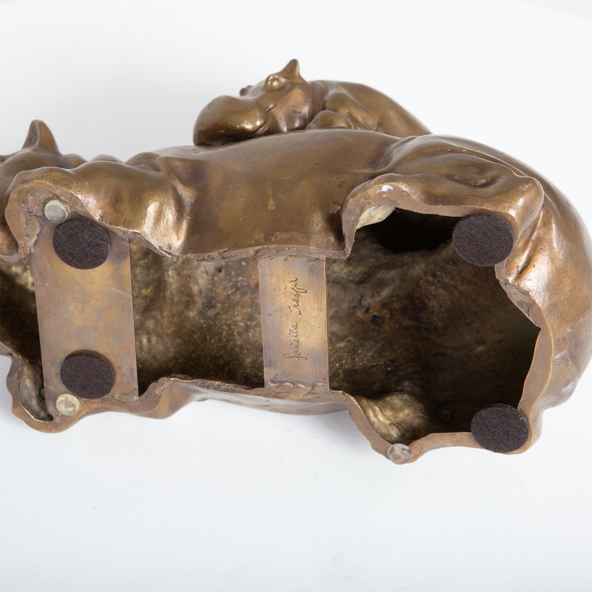 Gabriella Crespi, Hippopotamus, Bronze Sculpture, Milano, circa 1973 2