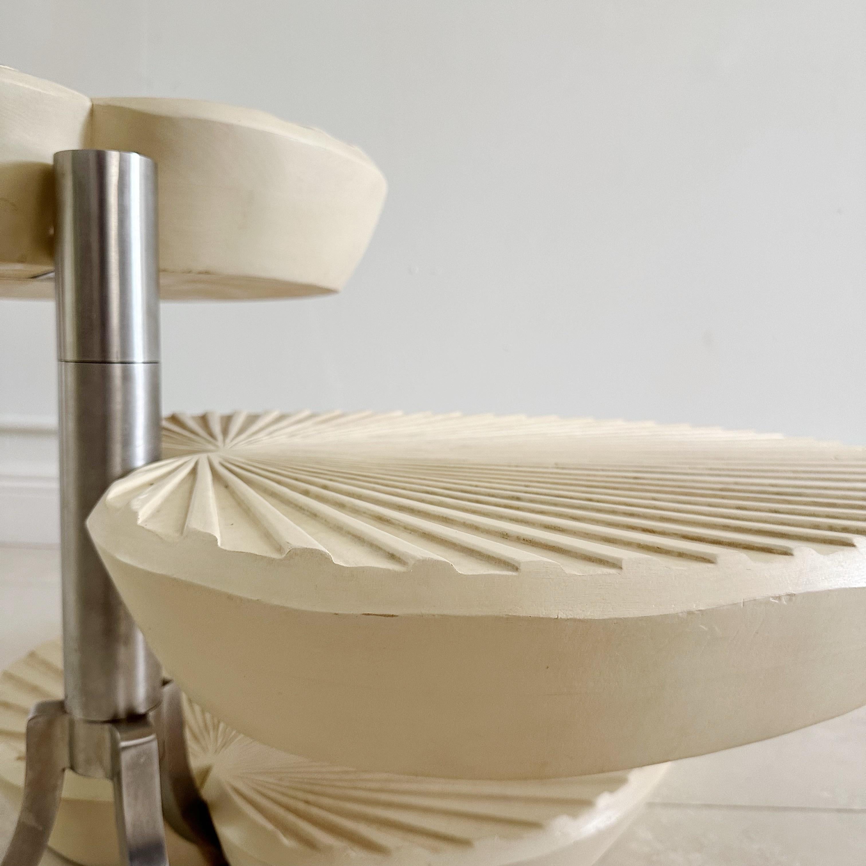 Mesa auxiliar giratoria inspirada en Gabriella Crespi en venta 3