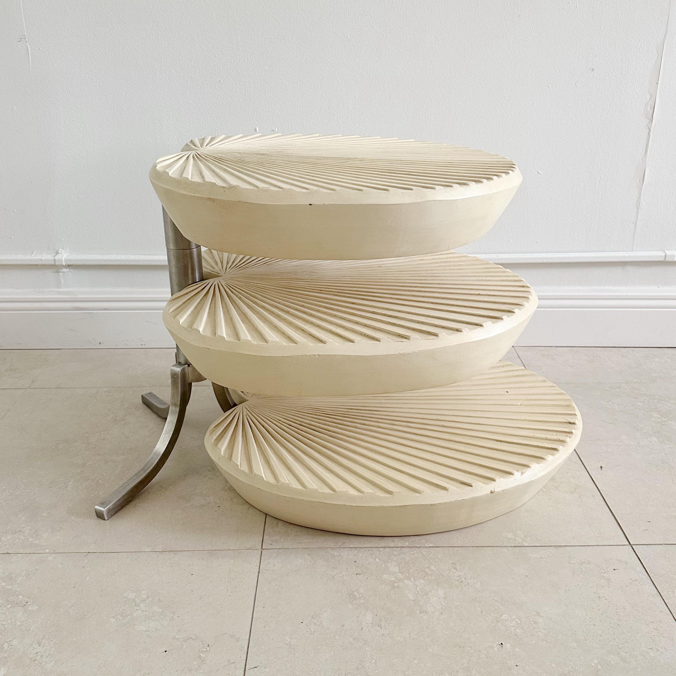 Mesa auxiliar giratoria inspirada en Gabriella Crespi en venta 2