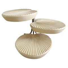 Mesa auxiliar giratoria inspirada en Gabriella Crespi
