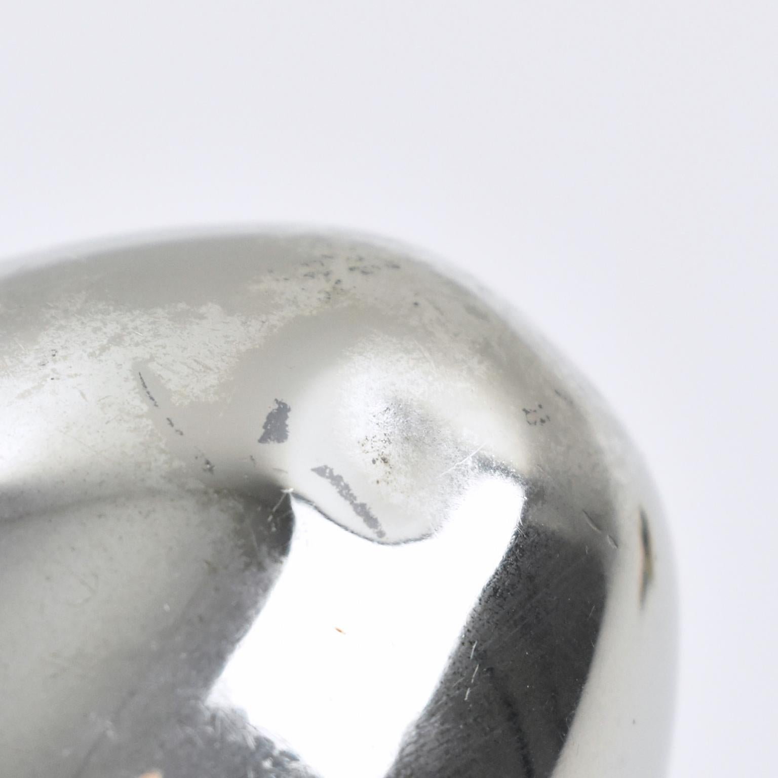 Gabriella Crespi Silver Plate Egg-Shaped Box, circa 1970 2
