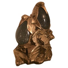 Gabriella Crespi lámpara Pingüinos escultura de bronce a la cera perdida
