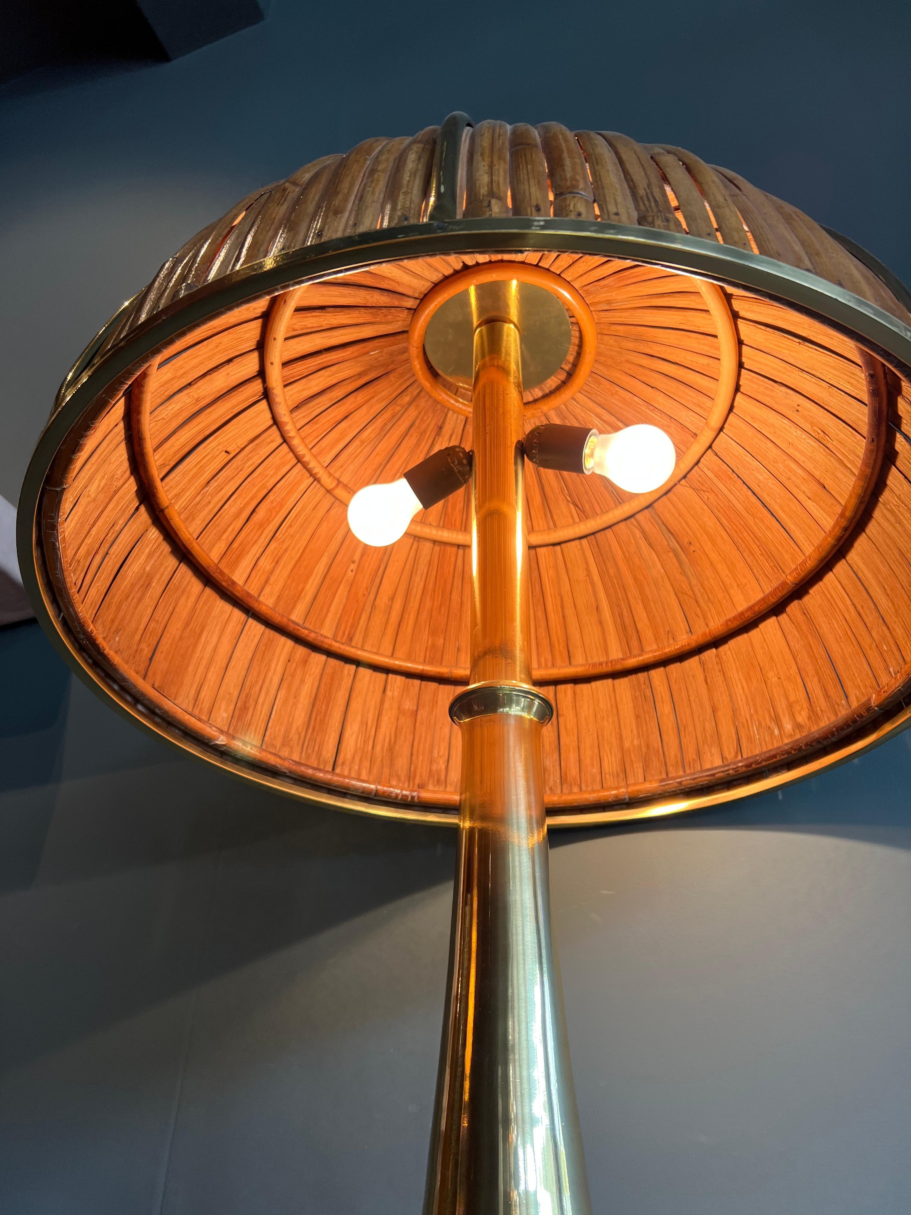 20th Century Gabriella Crespi Large Fungo Table Lamp, Rising Sun Series, 1973, Italy For Sale