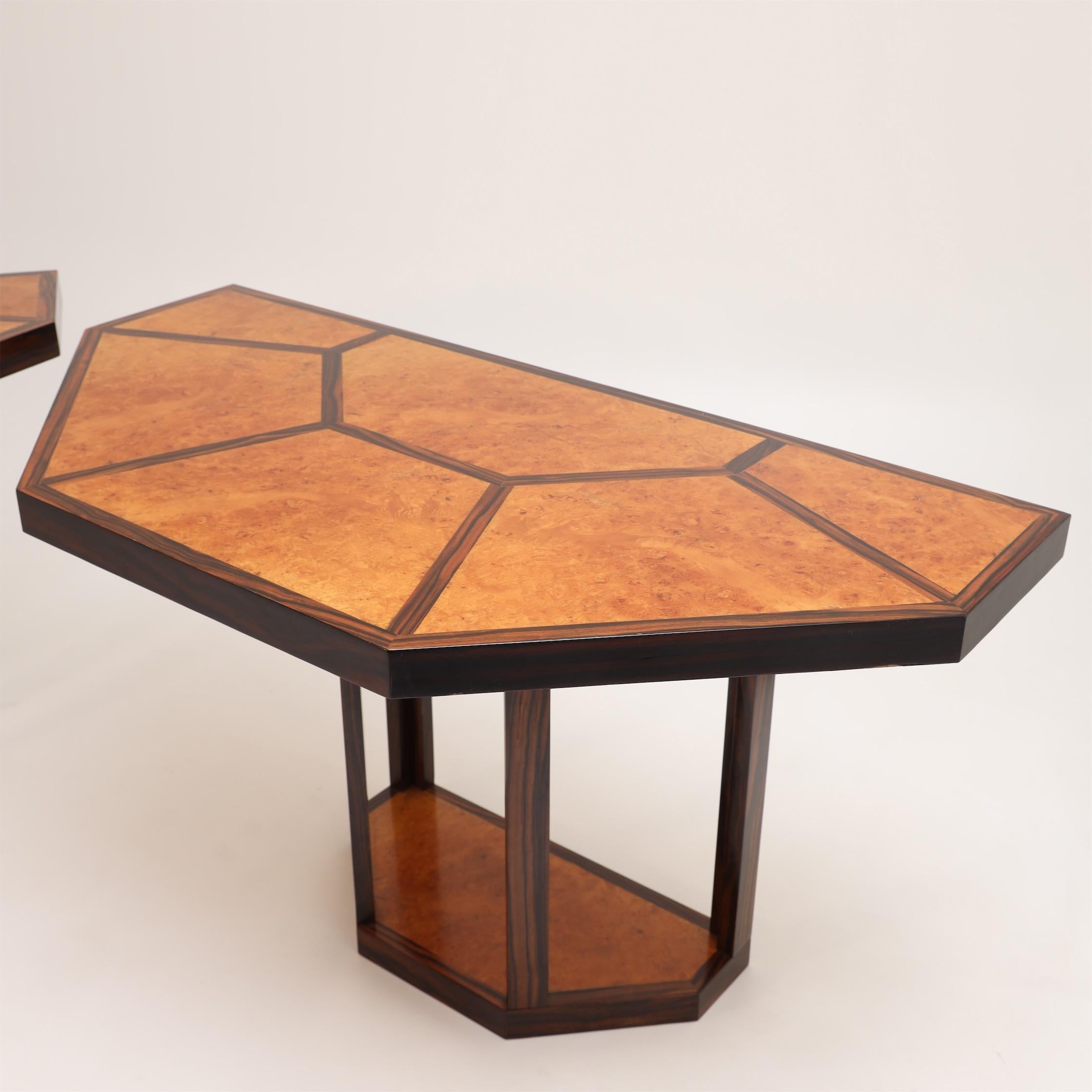 Wood Gabriella Crespi 'Puzzle' Table, Italy, 1970s