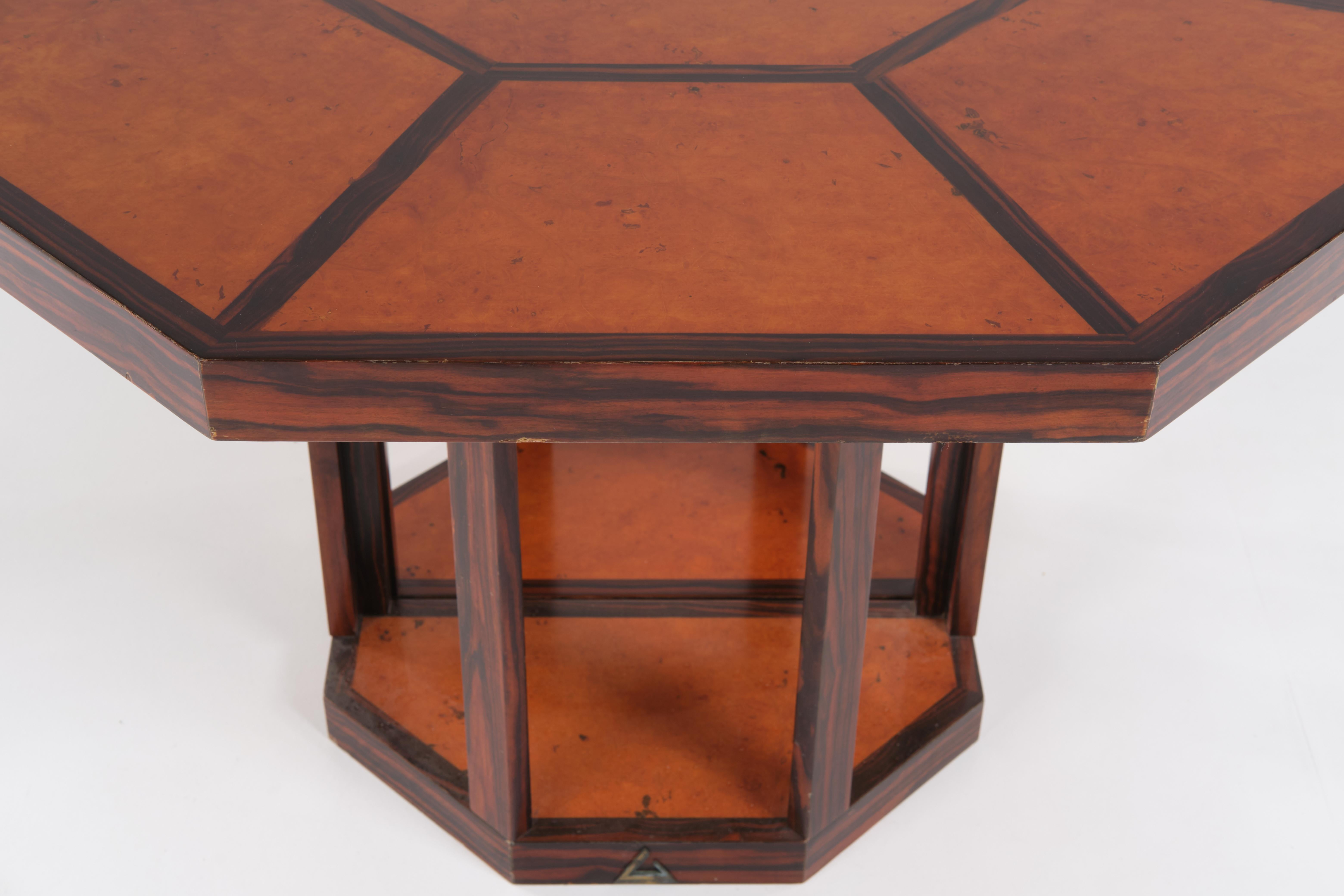 Modern Gabriella Crespi Rare Puzzle Table in Rosewood