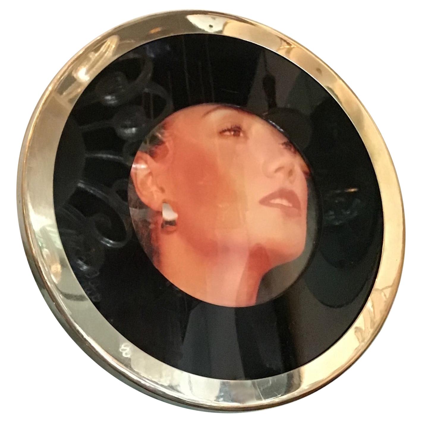 Gabriella Crespi Stainless Steel Photo Frame, Italy, 1960 For Sale