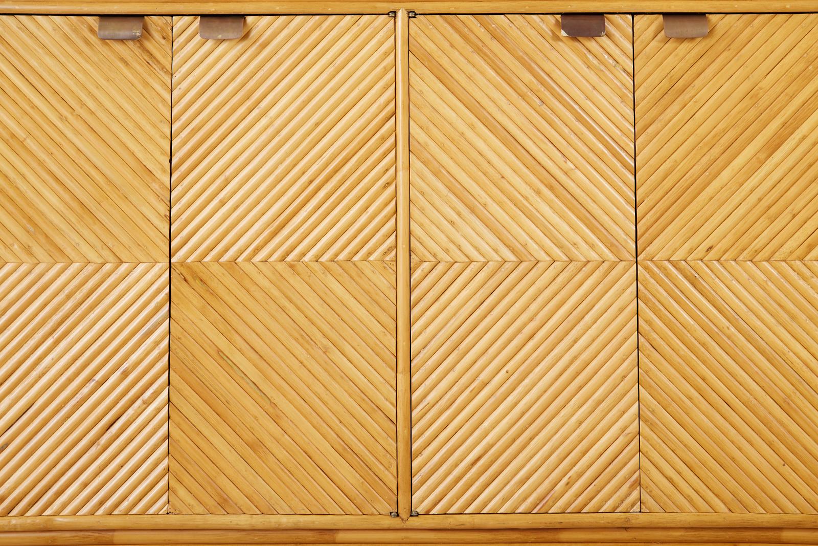 Bamboo Rattan Sideboard Server 4