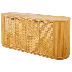 Bamboo Rattan Sideboard Server