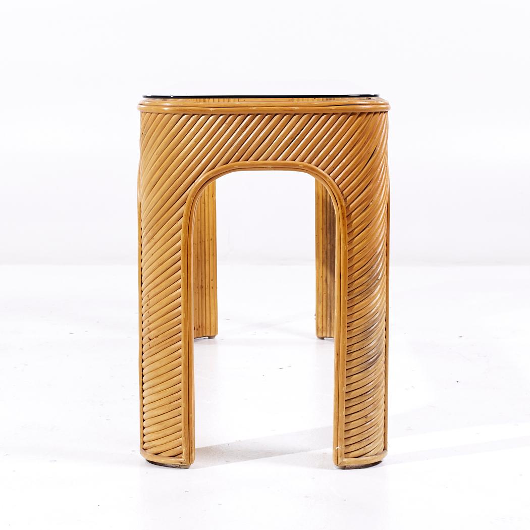 Mid-Century Modern Gabriella Crespi Style Pencil Reed Mid Century Console Table