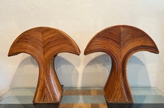 Gabriella Crespi Style Pencil Reed Table Lamps- A Pair