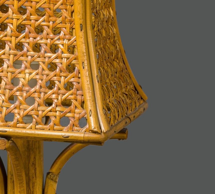Gabriella Crespi Style Vintage Italian Table Lamp In Good Condition For Sale In Roma, IT