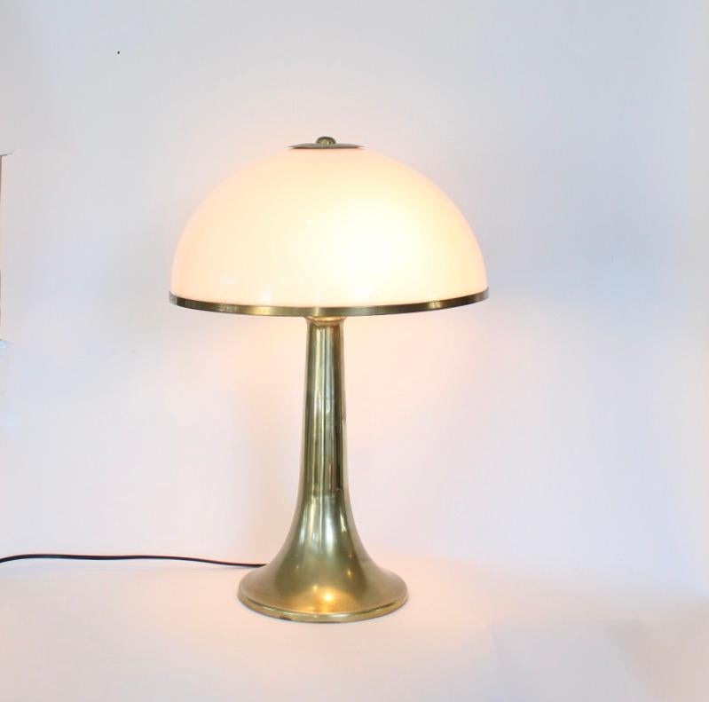 Gabriella Crespi Table Lamp Model Fungo Signed Vintage For Sale 3