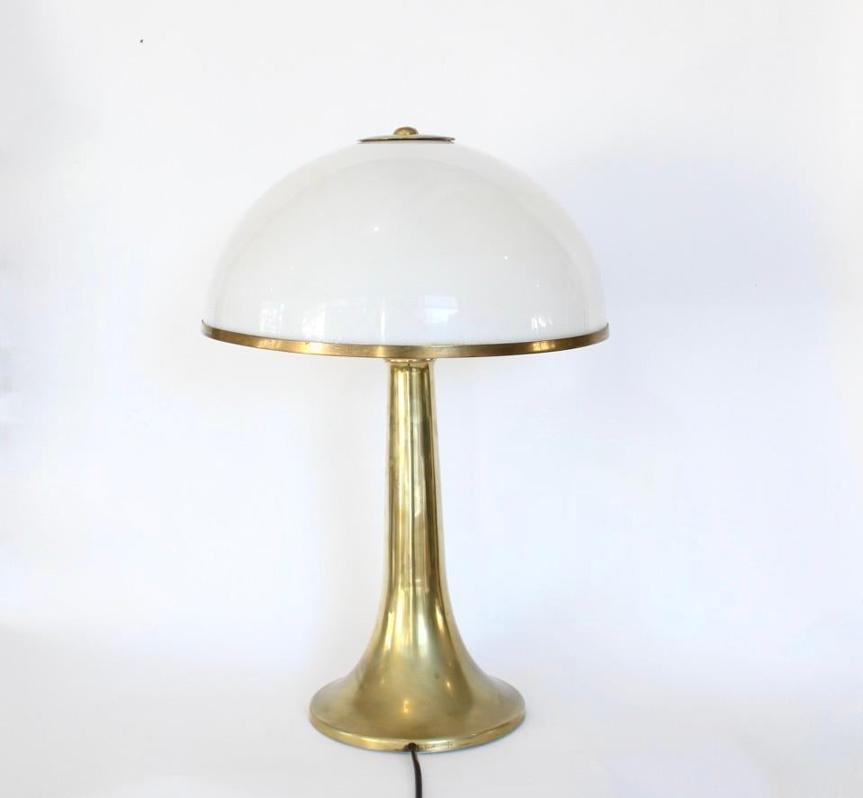Mid-Century Modern Gabriella Crespi Table Lamp Model Fungo Signed Vintage For Sale