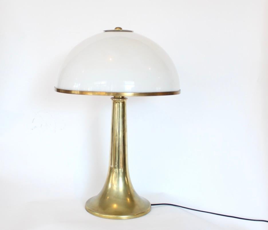 Italian Gabriella Crespi Table Lamp Model Fungo Signed Vintage For Sale