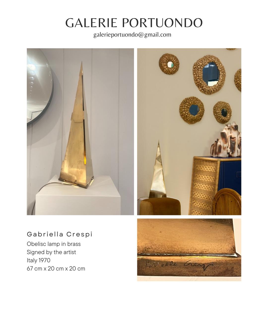 Gabriella Crespi's Obelisk-Lampe, um 1970  5