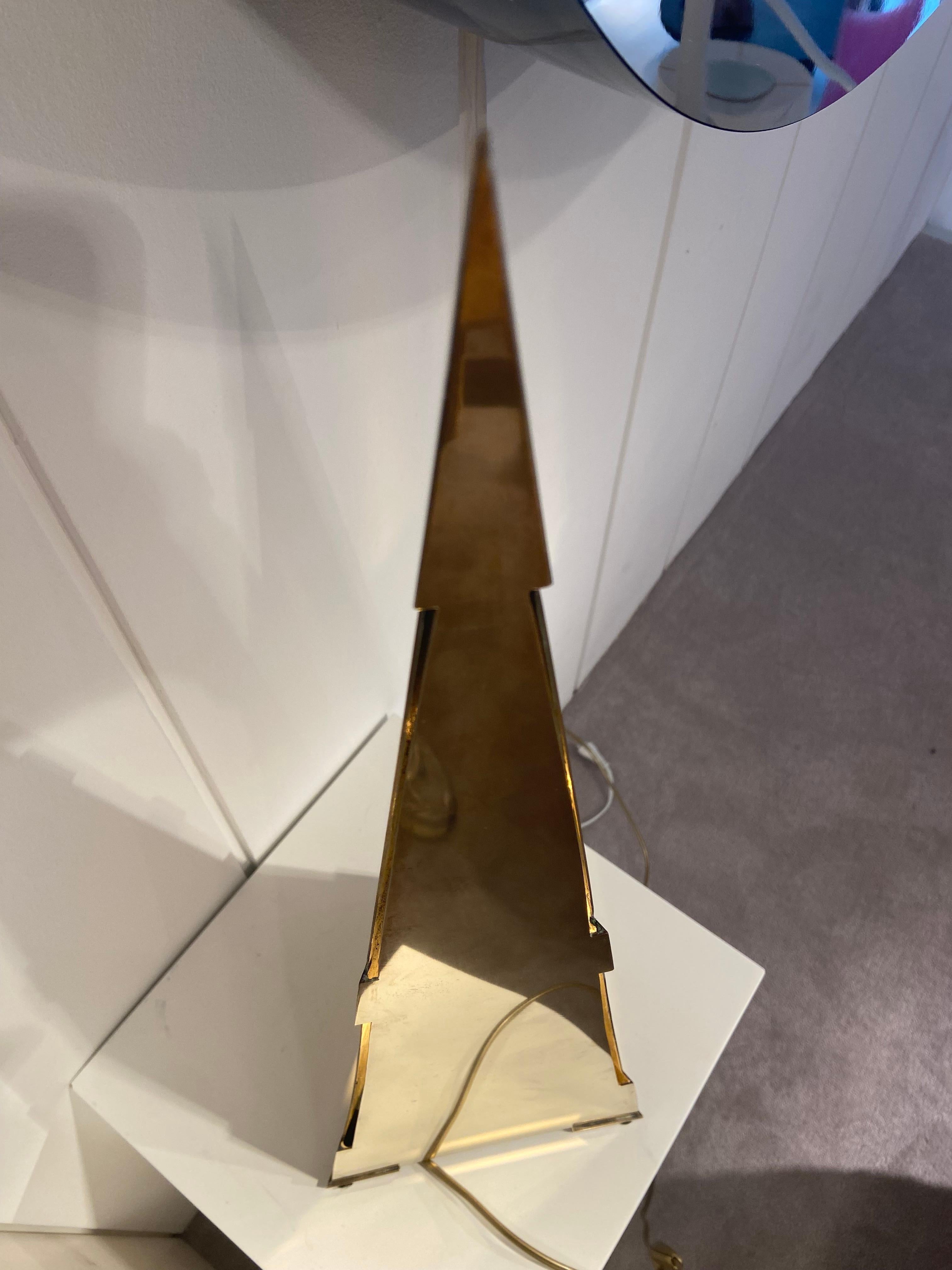 Gabriella Crespi's Obelisk-Lampe, um 1970  (Ende des 20. Jahrhunderts)