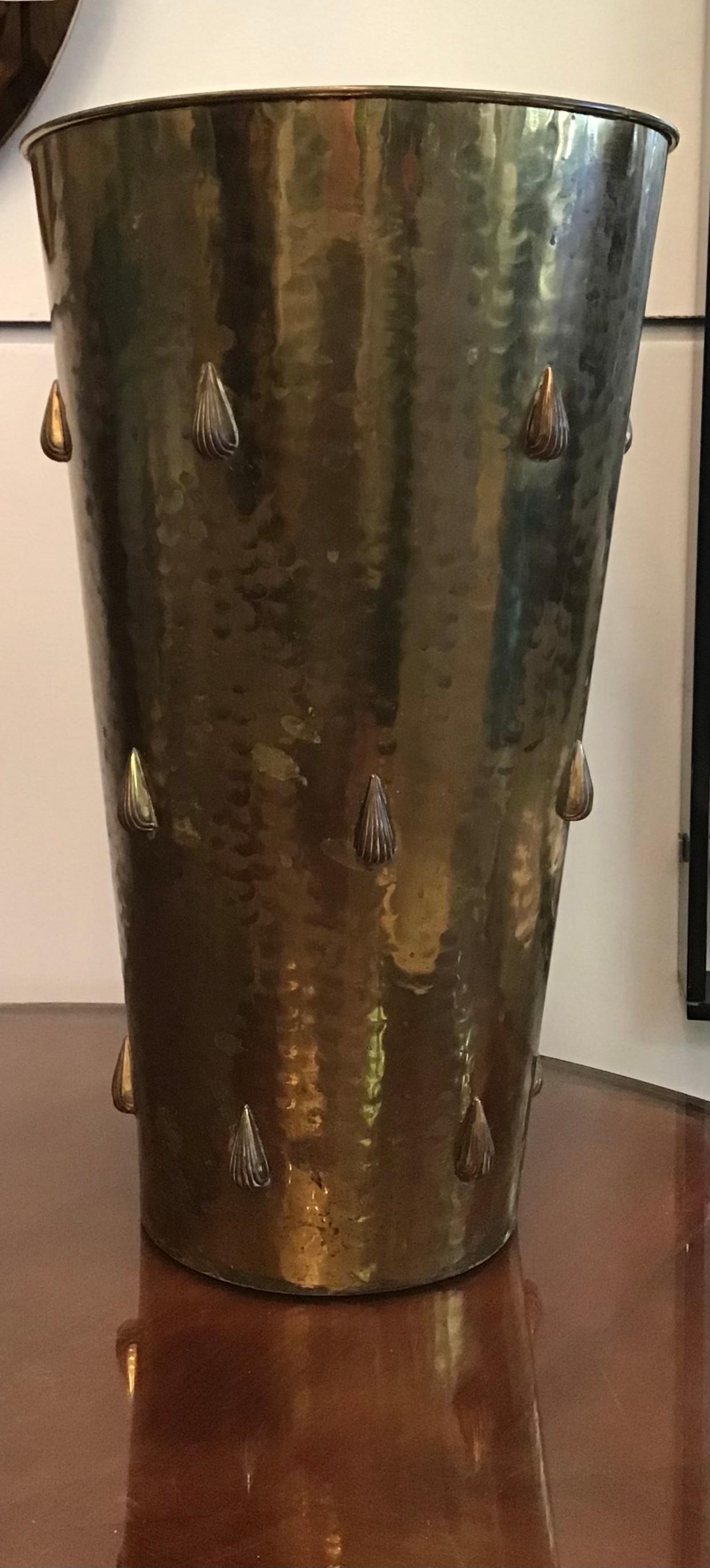 Schirmständer aus Messing, 1960, Italien im Angebot 1