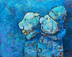 A Couple, Painting, Acrylic on Canvas