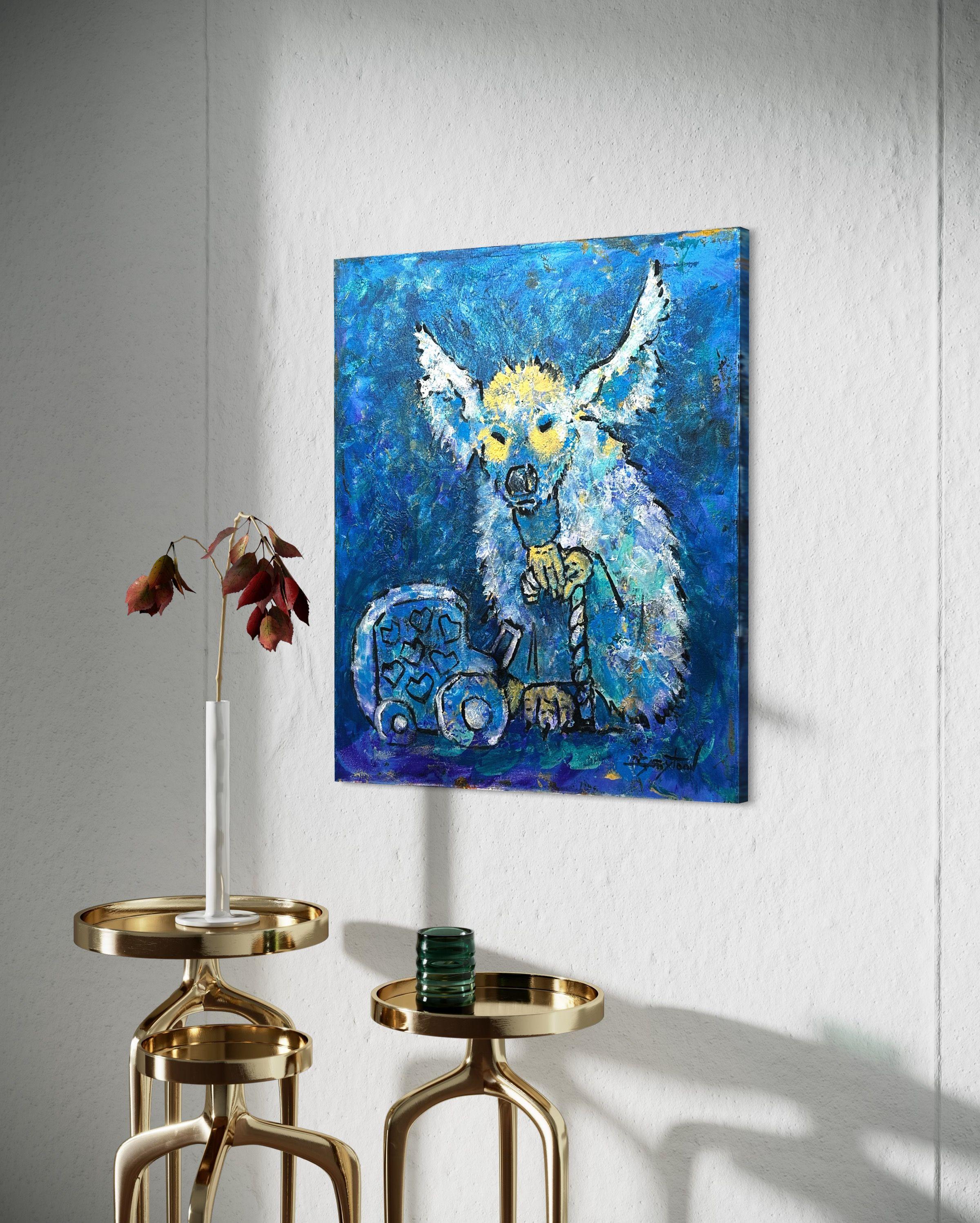 Babysitter, Pittura, Acrilico su tela - Painting Contemporaneo di Gabriella DeLamater